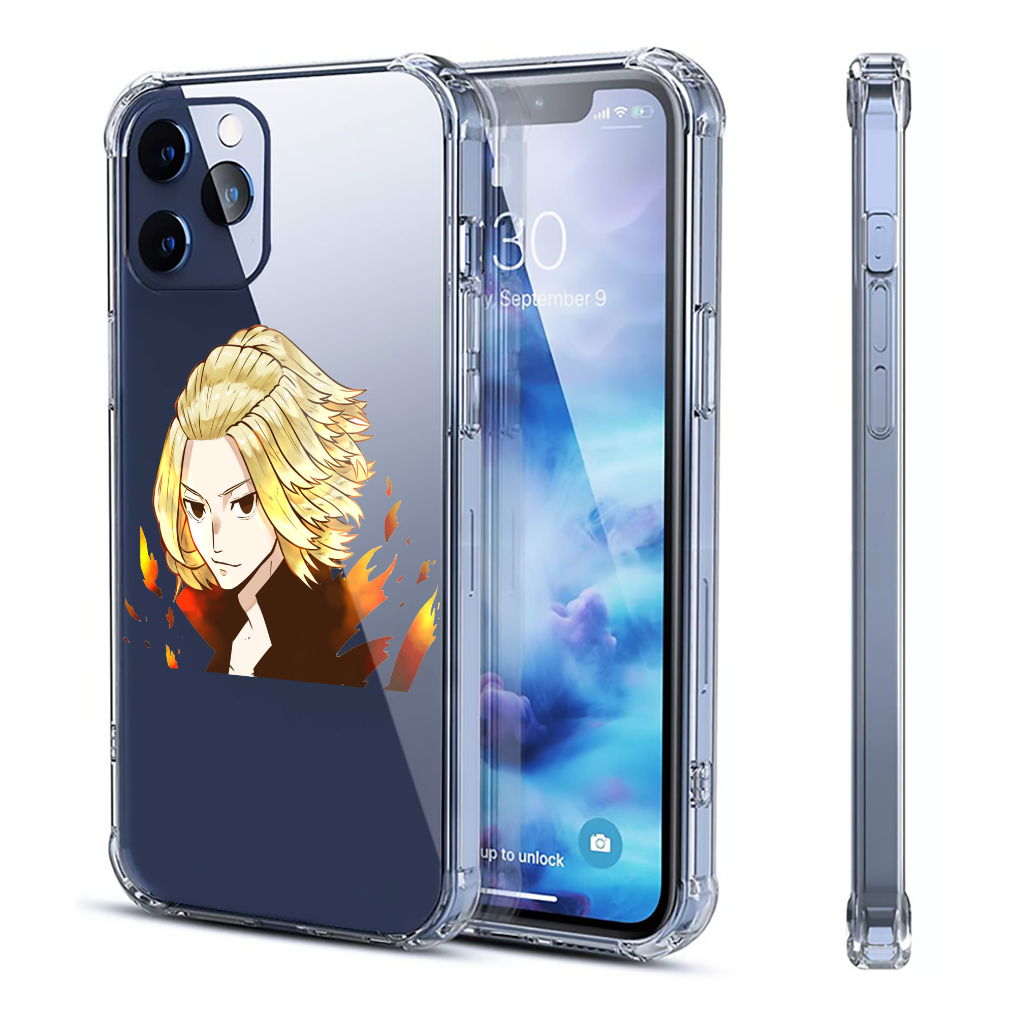 （画像用） 東京リベンジャーズ Tokyo Revengers 【iPhone 12シリーズ対応】透明スマホケース（クリアソフトケース）